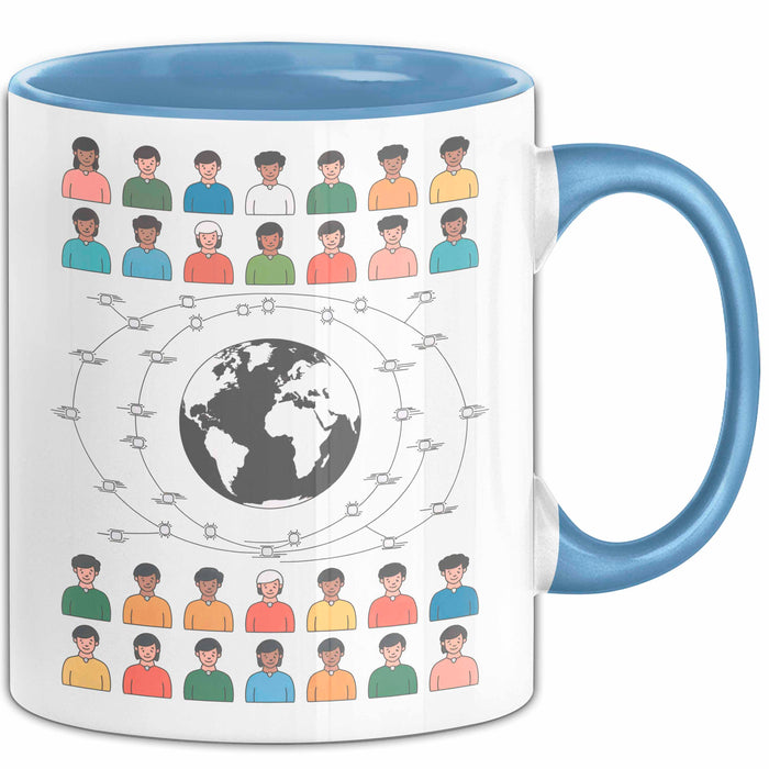 Soziologe Tasse Geschenk Lustige Geschenkidee Spruch Für Gesellschafts Denker Blau Trendation