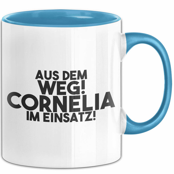 Cornelia Tasse Aus Dem Weg! Cornelia Im Einsatz! Geschenk