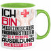 Medizinischer Fachangestellter Ausbildung Tasse Geschenk Ich Bin Medizinischer Fachangestellter In Der Ausbildung Ich Darf Das Geschenkidee Spruch Grün Trendation