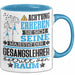 Gesangslehrer Geschenk Tasse Lustiger Spruch Erheben Sie Sich Der Gesangslehrer Betritt den Raum Blau Trendation