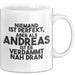 Andreas Tasse Niemand Ist Perfekt, Andreas Ist Nah Dran Geschenk Weiß Trendation