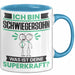 Schwiegersohn Tasse Geschenk für Schwiegersohn Geburtstag Lustiger Spruch Kaffee-Becher Was Ist Deine Superkraft Blau Trendation
