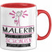 Malerin Weil Es Keinen Schöneren Beruf Gibt Tasse Geschenk für Eine Malerin Lustig Rot Trendation