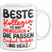 Bürokollege Tasse Geschenk Lustige Geschenkidee Spruch Beste Kollegin Weiß Trendation
