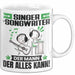 Singer-Songwriter Tasse Geschenk für Singer-Songwriter Der Mann Der Alles Kann Geschenkidee zum Geburtstag Weiß Trendation