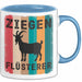 Ziegenbauer Ziegen Tier Tasse Geschenk Lustige Geschenkidee Spruch Ziegen Flüsterer Blau Trendation