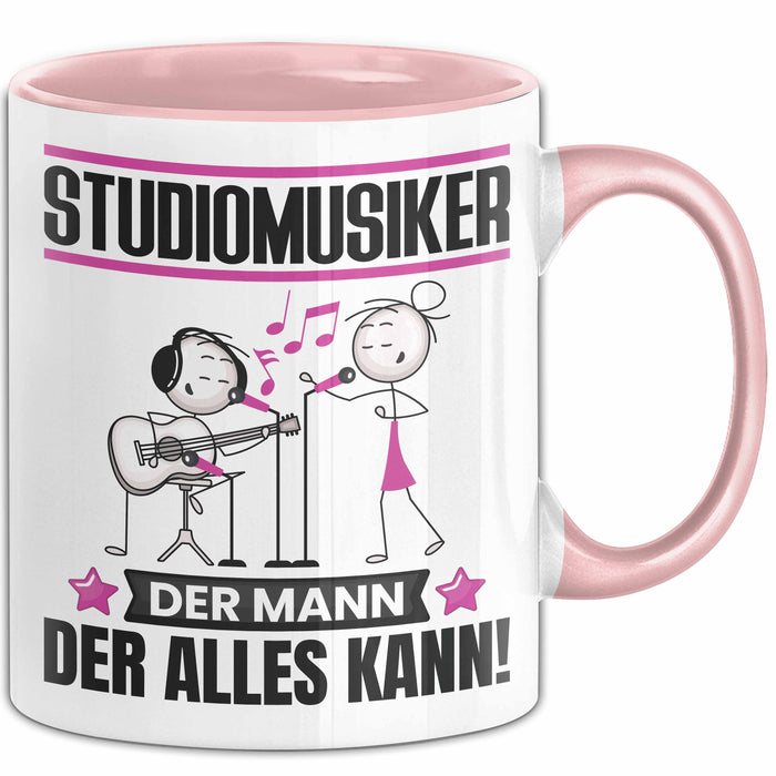 Studiomusiker Tasse Geschenk für Studiomusiker Der Mann Der Alles Kann Geschenkidee zum Geburtstag Rosa Trendation