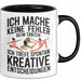 Tanzen Tänzer Tasse Geschenk Ich mache keine Fehler Geschenkidee Lustig Trendation