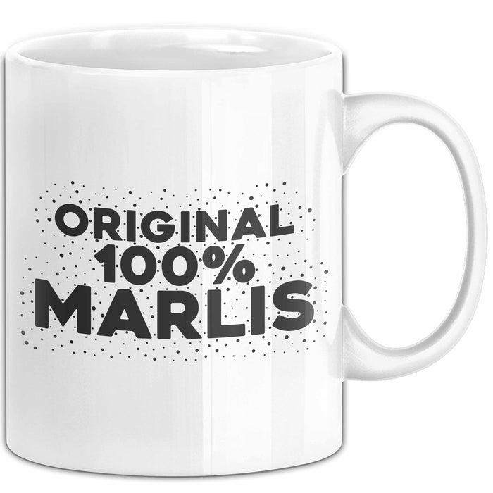 Marlis Tasse Original 100% Marlis Geschenk Weiß Trendation