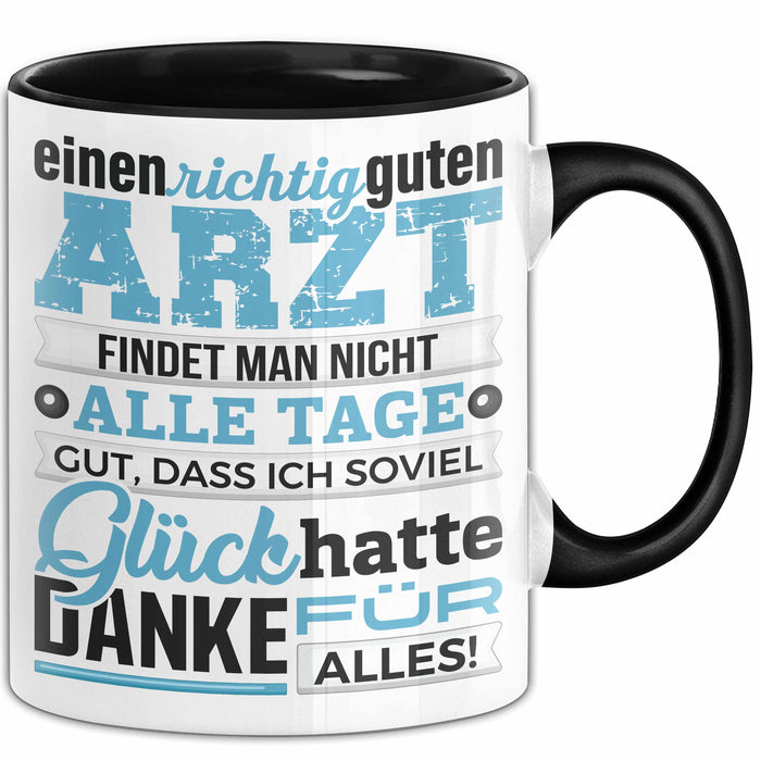 Arzt Tasse Geschenk Richtig Guten Arzt Lustiger Spruch Dankeschön Schwarz Trendation