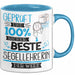 Beste Segellehrerin Der Welt Tasse Geschenk für Eine Segellehrerin Geprüft Und Sicher Geschenkidee Geburtstag Weihnachten Blau Trendation