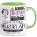 Musikfan Tasse Geschenk Lustiger Spruch Bitte Erheben Sie Sich Seine Majestät Die Musikfan Betritt Den Raum Grün Trendation