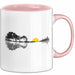 Gitarre Musikliebhaber Musiker Gitarrist Tasse Geschenk Lustige Geschenkidee Spruch Rosa Trendation