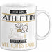 Athletin Tasse Geschenk Ich Bin Athletin Warum Weil Ich Es Kann Geschenkidee Geburtstag Weiß Trendation