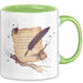 Dichter Tasse Geschenk Lustige Geschenkidee Spruch Für Wort Künstler Grün Trendation