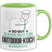 Outdoor-Koch Geschenk Tasse So Gut Kann Nur Ein Outdoor-Koch Aussehen Geschenkidee Kaffee-Becher Grün Trendation