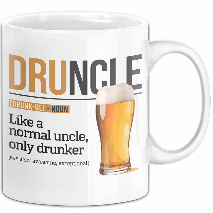 Onkel Sarkastisch Sarkasmus Tasse Geschenk Lustige Geschenkidee Spruch Druncle Definition Weiß Trendation