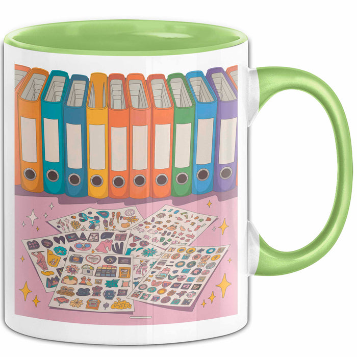 Sticker Fan Tasse Geschenk Lustige Geschenkidee Spruch Für Ästhetik Sammler Grün Trendation