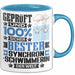 Synchronschwimmerin Geschenk Lustiger Spruch für Synchronschwimmerin Geschenkidee Bester Synchronschwimmerin Der Welt Blau Trendation