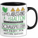 Schauspielerin Tasse Geschenk Lustig Abstand Halten Hochleistungs-Schauspielerin Mit Drang Zur Perfektion Bei Der Arbeit Trendation