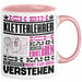Kletterlehrer Geschenk Kaffee-Tasse Geschenkidee für Kletterlehrer Ich Bin Kletterlehrer Ich Kann Es Dir Erklären Jedoch Nicht Für Dich Verstehen Spruch Lustig Rosa Trendation