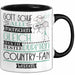 Country-Fan Geschenk Becher Tasse Gott Schuf Alle Menschen Gleich Nur Die Besten Durfeten Country-Fan Werden Geschenkidee Lustig Trendation