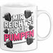 Gewichtheben Tasse Geschenk Ich gehe Gewichte heben Geschenkidee Lustig Weiß Trendation