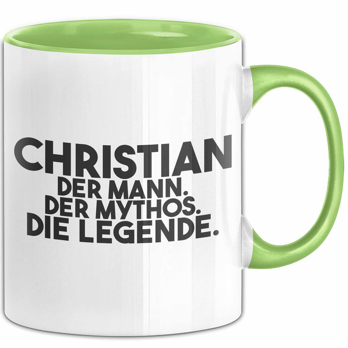 Christian Tasse Christian – Der Mann. Der Mythos. Die Legende. Geschenk