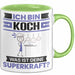 Koch Tasse Geschenk für Koch Geburtstag Lustiger Spruch Kaffee-Becher Was Ist Deine Superkraft Grün Trendation