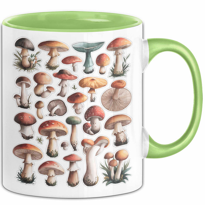 Pilzliebhaber Tasse Geschenkidee Pilz Fan Geschenkidee Lustig Grün Trendation