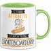 Skateboarderin Tasse Geschenk Becher Stark Attraktiv Furchtlos Skateboarderin Lustige Geschenkidee Grün Trendation