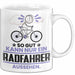 Radfahrer Geschenk Tasse So Gut Kann Nur Ein Radfahrer Aussehen Geschenkidee Kaffee-Becher Weiß Trendation
