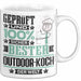 Outdoor-Koch Geschenk Lustiger Spruch für Outdoor-Koch Geschenkidee Bester Outdoor-Koch Der Welt Weiß Trendation