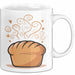 Brotbäcker Tasse Geschenkidee für Teigknet Fan Weiß Trendation