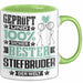 Stiefbruder Geschenk Lustiger Spruch für Stiefbruder Geschenkidee Bester Stiefbruder Der Welt Grün Trendation