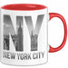 New York City USA Tasse Geschenk Lustige Geschenkidee Spruch Rot Trendation