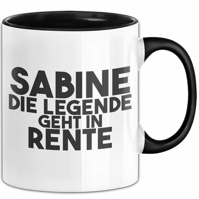 Sabine Tasse Sabine – Die Legende Geht In Rente Geschenk