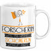 Forscherin Weil Es Keinen Schöneren Beruf Gibt Tasse Geschenk für Eine Forscherin Lustig Weiß Trendation