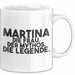Martina Tasse Martina – Die Frau. Der Mythos. Die Legende. Geschenk Weiß Trendation