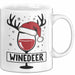 Rotwein-Trinker Tasse Geschenk Weindeer Weihnachten Geschenkidee Für Rot-Weintrinker Kaffee-Becher Weiß Trendation