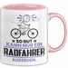 Radfahrer Geschenk Tasse So Gut Kann Nur Ein Radfahrer Aussehen Geschenkidee Kaffee-Becher Rosa Trendation