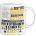 Reitstundenlehrer Geschenk Tasse Lustiger Spruch Erheben Sie Sich Der Reitstundenlehrer Betritt den Raum Weiß Trendation