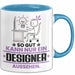 Designer Geschenk Tasse So Gut Kann Nur Ein Designer Aussehen Geschenkidee Kaffee-Becher Blau Trendation