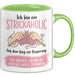 Stricken Tasse Geschenk Strickaholic Auf Dem Weg Zur Besserung Geschenkidee Hobby Grün Trendation