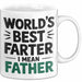 Vatertag Tasse Geschenk Worlds Best Farter I Mean Father Geschenkidee Papa Weiß Trendation