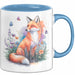 Fuchs Tierliebhaber Tasse Geschenk Lustige Geschenkidee Spruch Blau Trendation