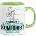 Komponist Geschenk Tasse So Gut Kann Nur Ein Komponist Aussehen Geschenkidee Kaffee-Becher Grün Trendation