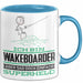 Wakeboarder Geschenk Tasse Ich Bin Wakeboarder Aber Sag Doch Einfach Superheld Lustige Geschenkdiee für Wakeboarder Kaffee-Becher Blau Trendation