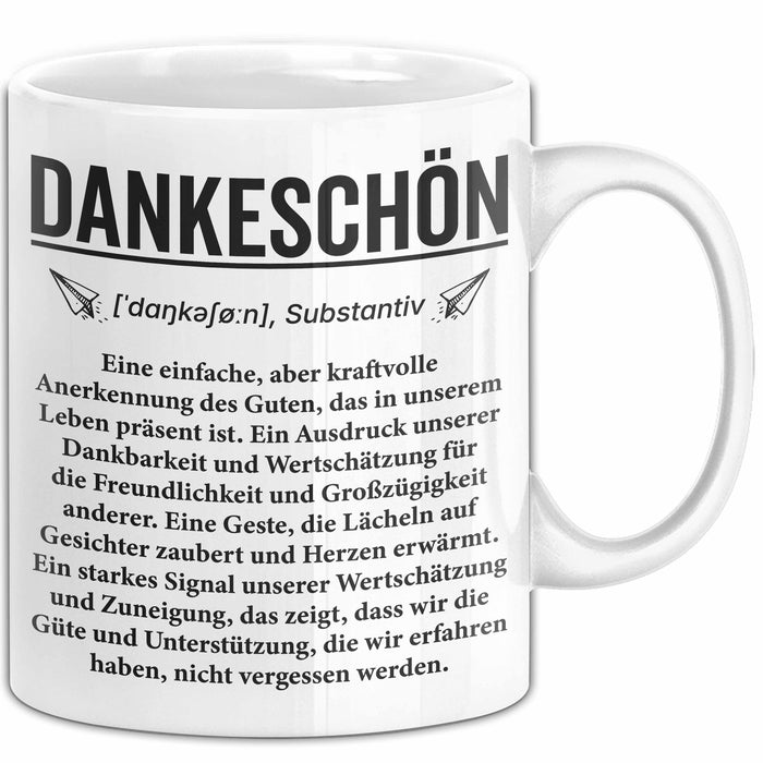 Lehrer Wertschätzung Danke Tasse Geschenk Lustige Geschenkidee Spruch Dankeschön Weiß Trendation