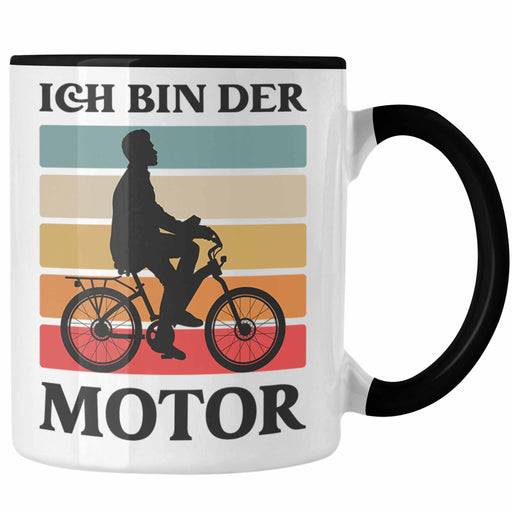 Trendation - Fahrradfahrer Geschenk Tasse mit Spruch Rennrad Mountainbike Geschenkidee Radfahrer Lustig Schwarz Trendation